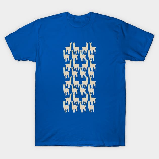 Adorable Llama Pattern T-Shirt by Davey's Designs